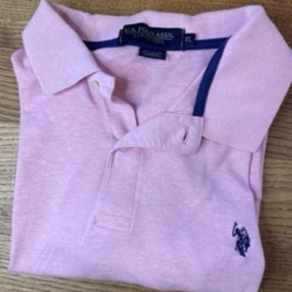 Men's XL Pink US Polo Association Shirt - Pre-owned - Picture 1 of 7
